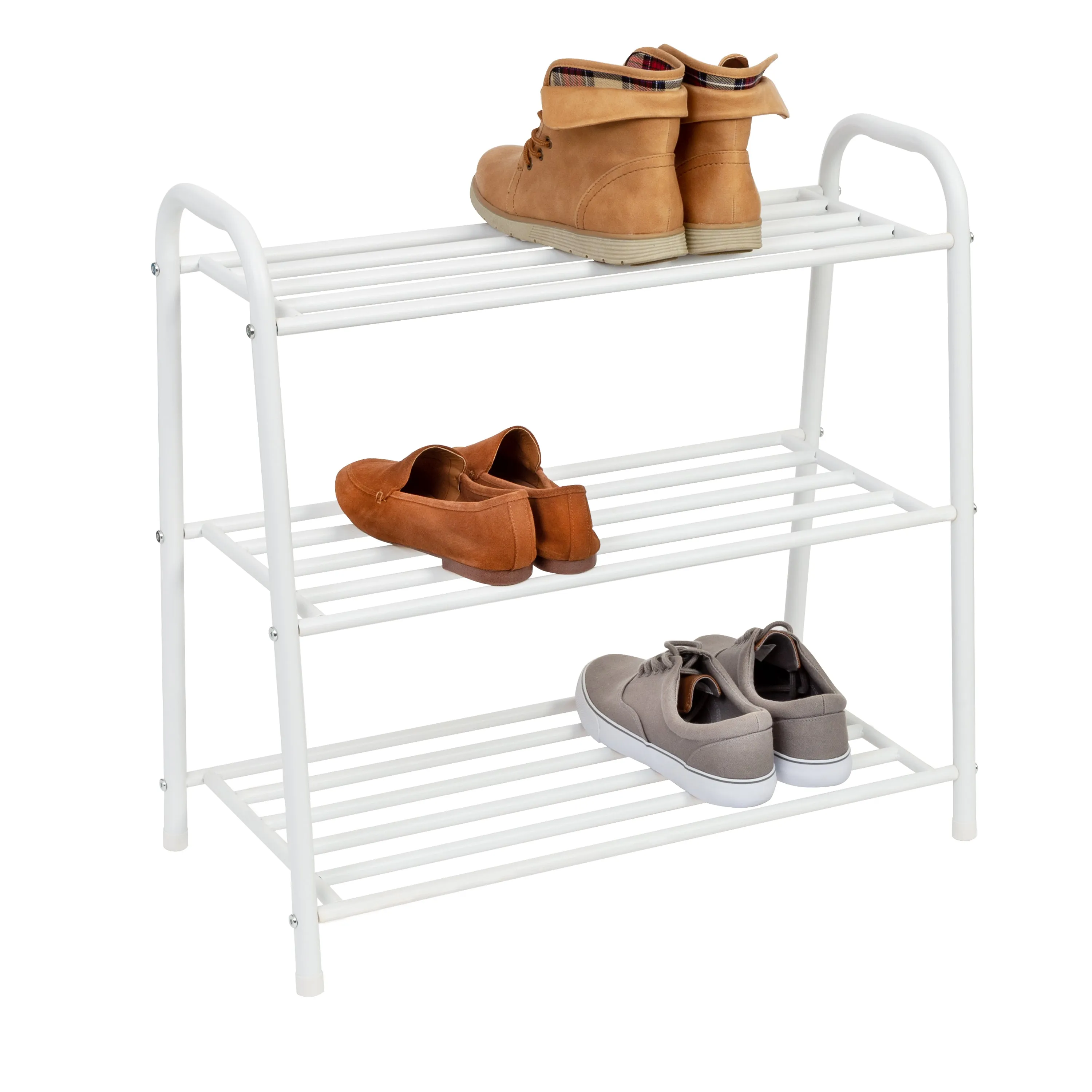 3-Shelf Steel Shoe Rack