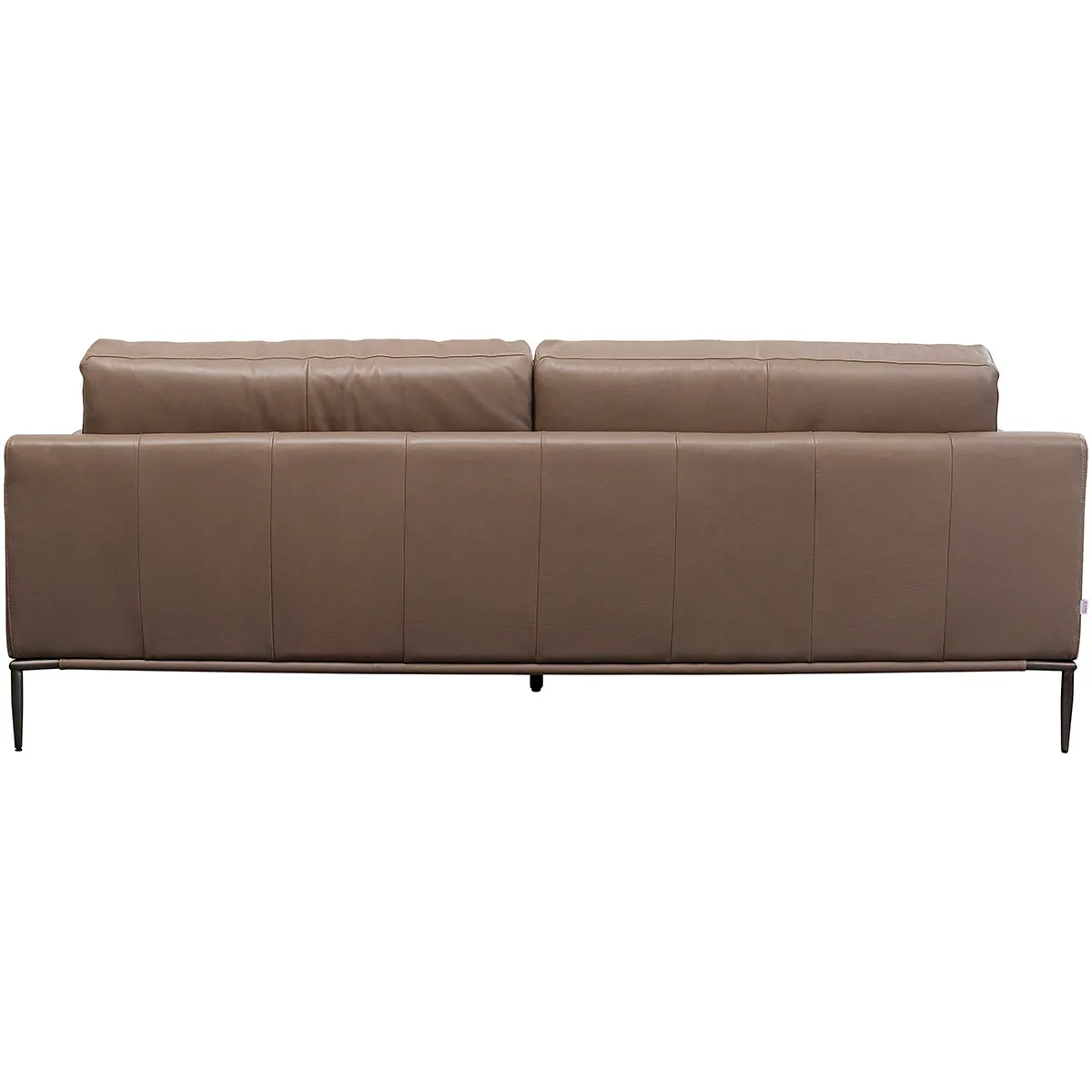 Academy Grey Leather Sofa