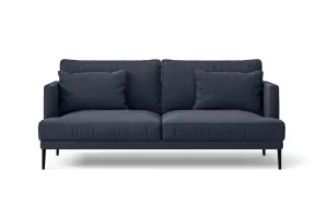 Bisceglie 2 Seater Sofa Dark Blue Linen Fabric