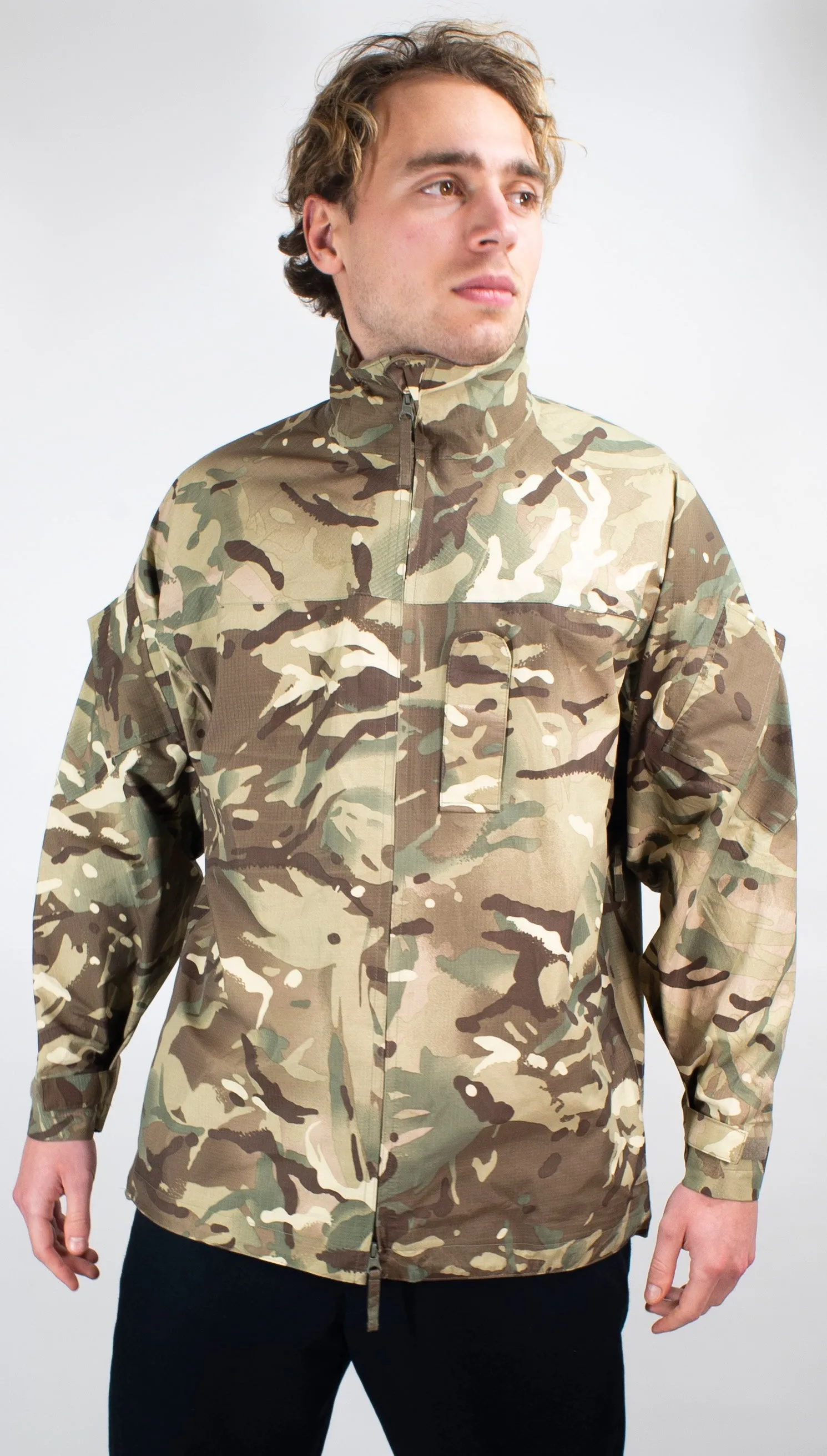 British Army Gore-Tex Jacket - Lightweight MTP Camo – Rip-Stop - DISTRESSED