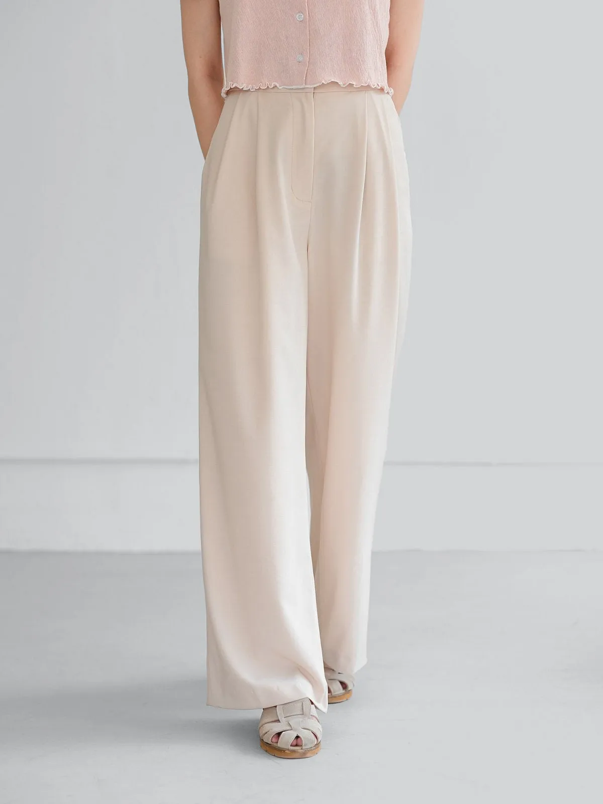 Brooklyn Comfy Wide Leg Trousers (Long/ Short ver.)