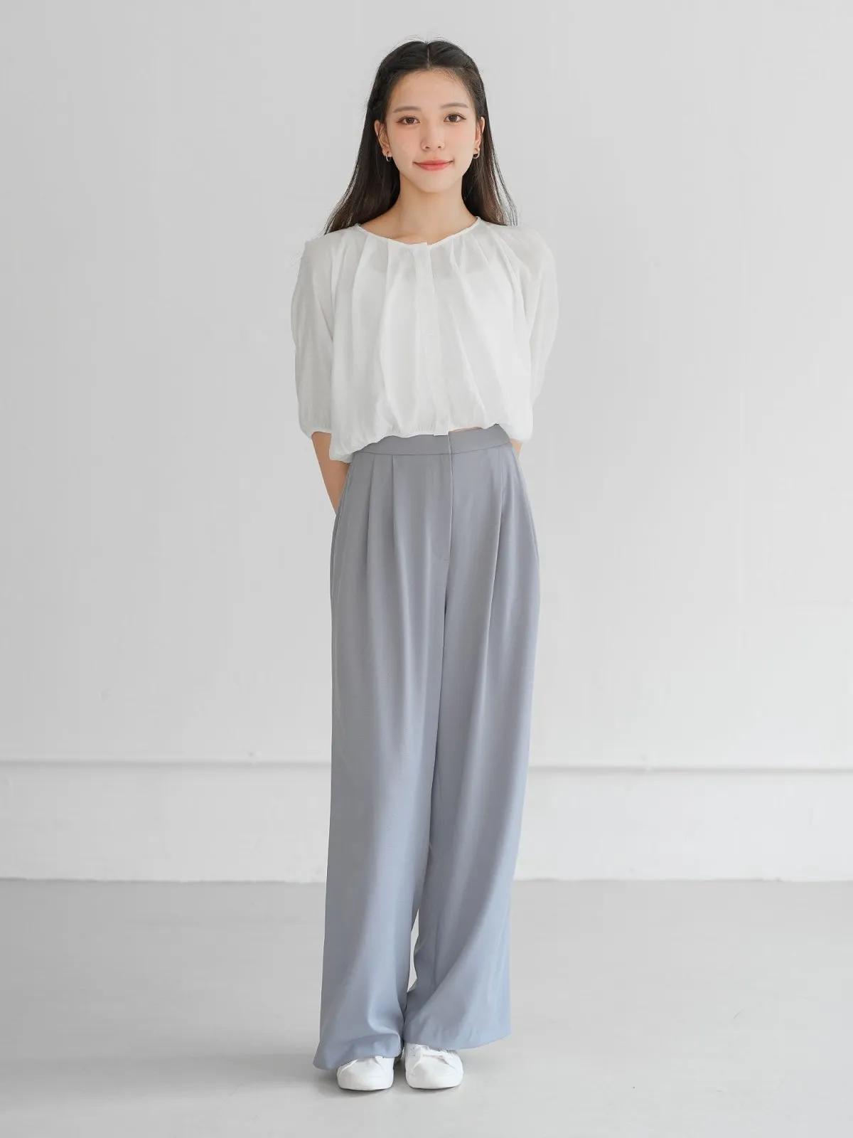 Brooklyn Comfy Wide Leg Trousers (Long/ Short ver.)