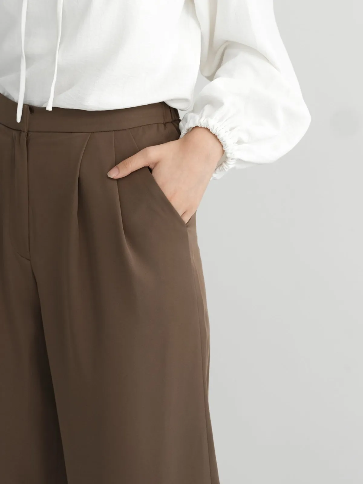 Brooklyn Comfy Wide Leg Trousers (Long/ Short ver.)