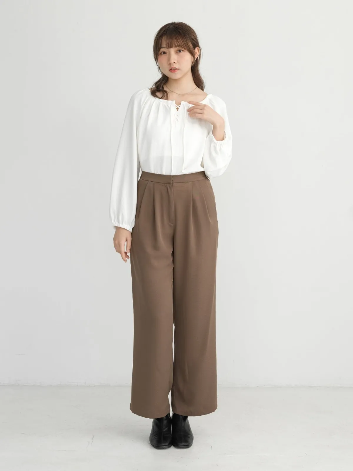 Brooklyn Comfy Wide Leg Trousers (Long/ Short ver.)