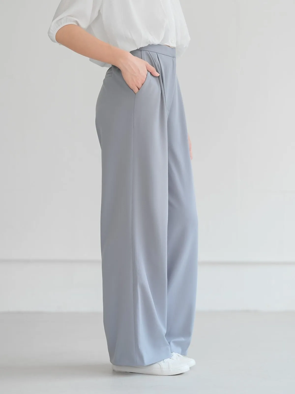 Brooklyn Comfy Wide Leg Trousers (Long/ Short ver.)