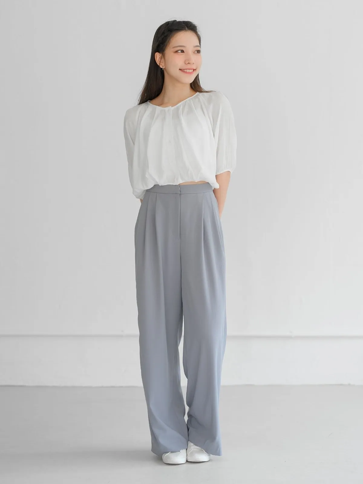 Brooklyn Comfy Wide Leg Trousers (Long/ Short ver.)