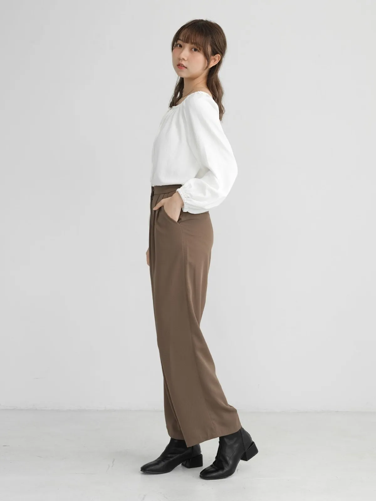 Brooklyn Comfy Wide Leg Trousers (Long/ Short ver.)