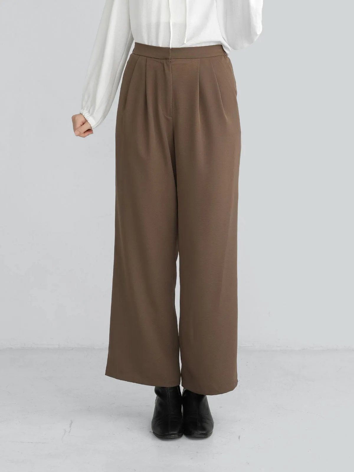 Brooklyn Comfy Wide Leg Trousers (Long/ Short ver.)