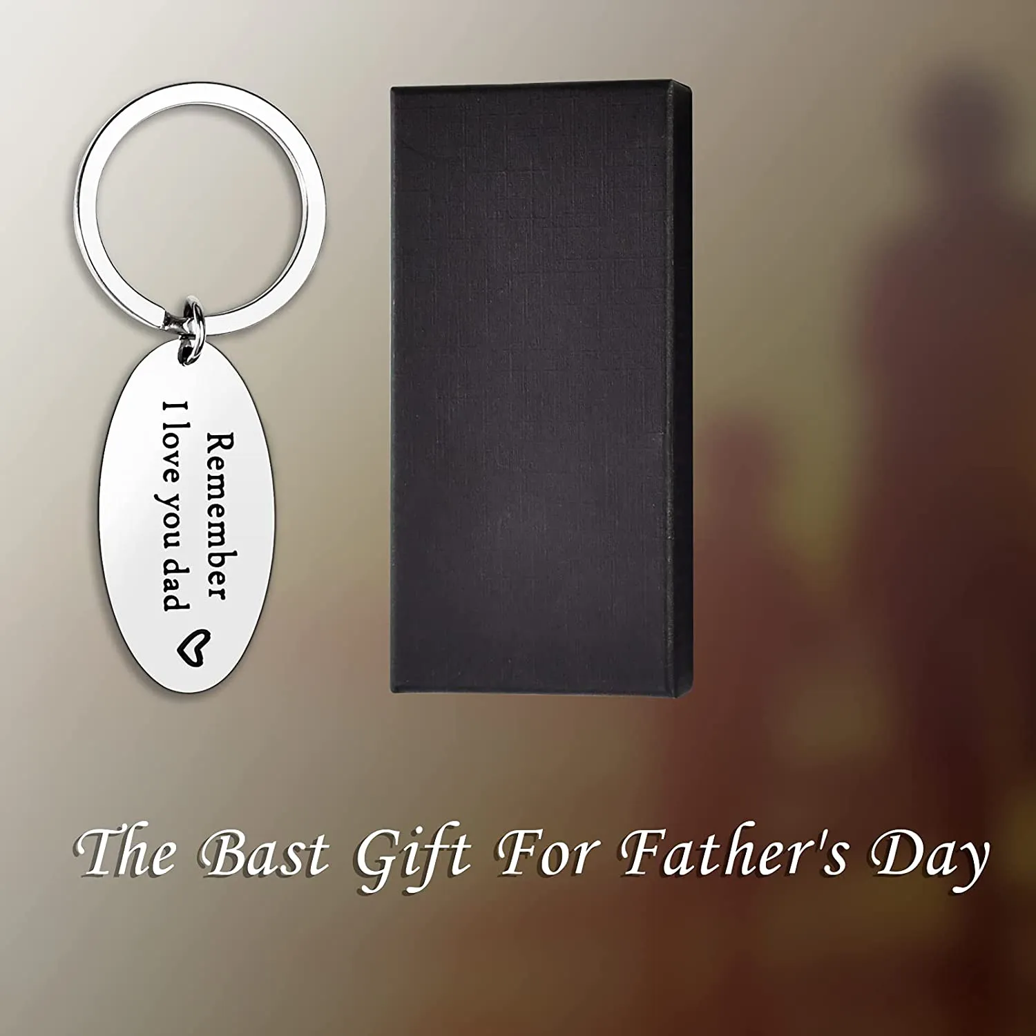 Dad Gifts for Fathers Day, Keychain Gifts for Dad from Son Daughter Birthday