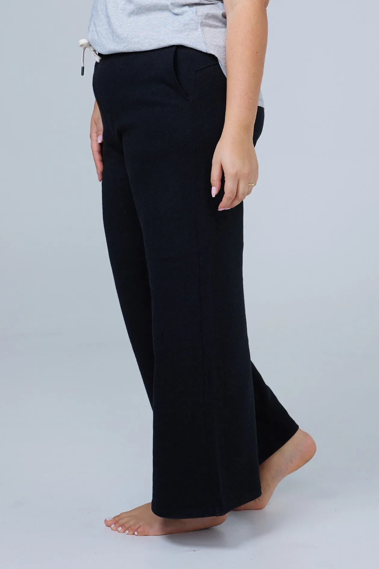 Delphine RESET Brushed Fleece Wide Leg Sweatpant