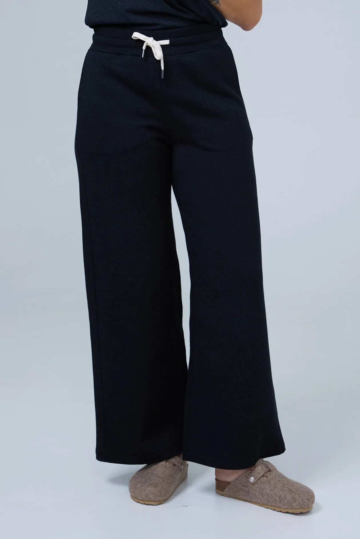 Delphine RESET Brushed Fleece Wide Leg Sweatpant