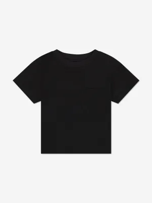 DL1961 Girls Cotton T-Shirt in Black