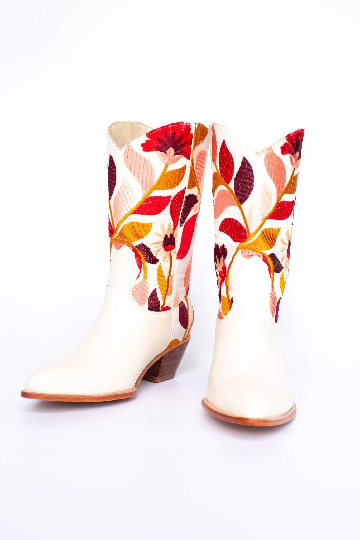 EMBROIDERED FLOWER WESTERN BOOTS X ANTHROPOLOGIE