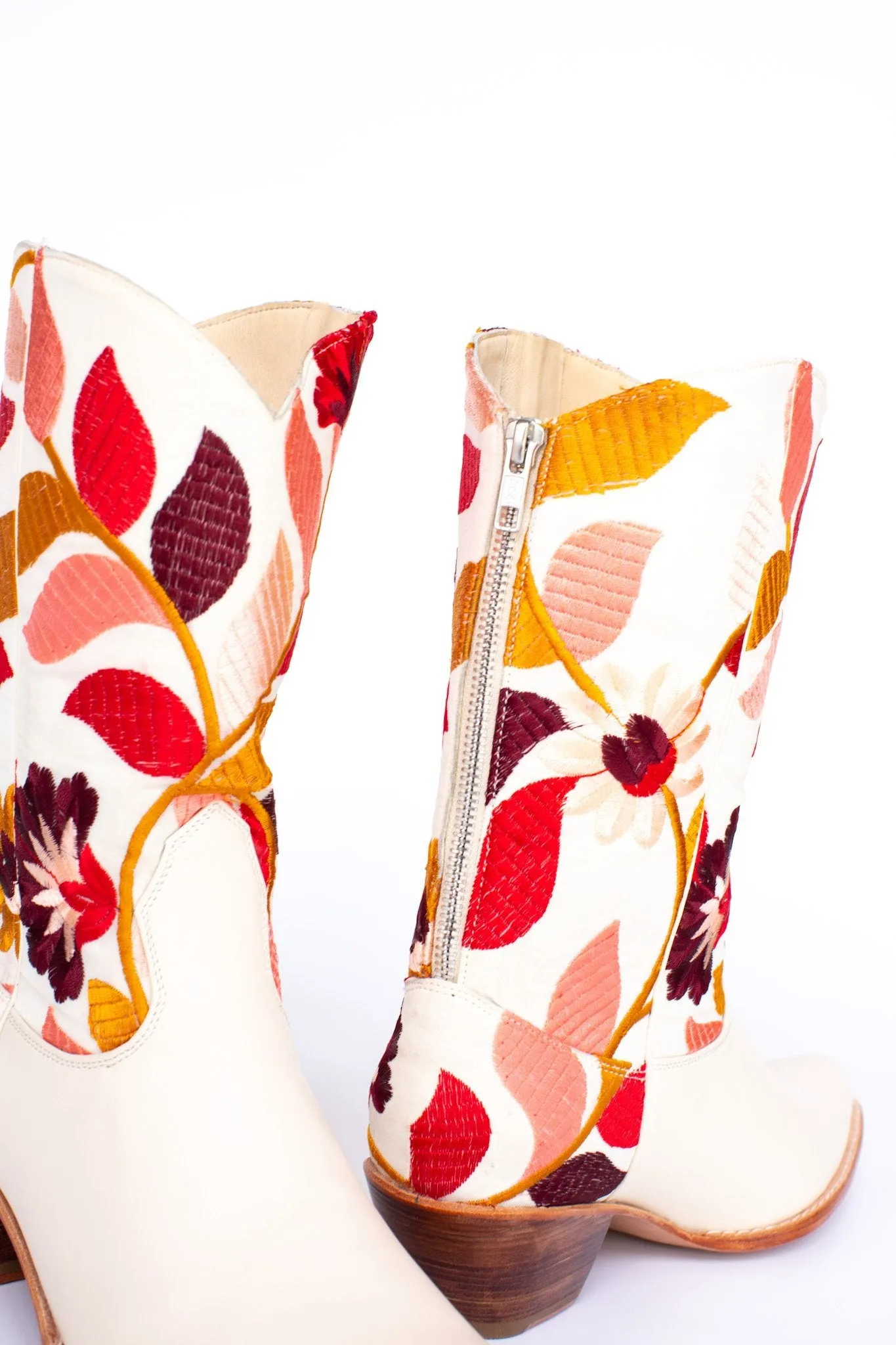 EMBROIDERED FLOWER WESTERN BOOTS X ANTHROPOLOGIE