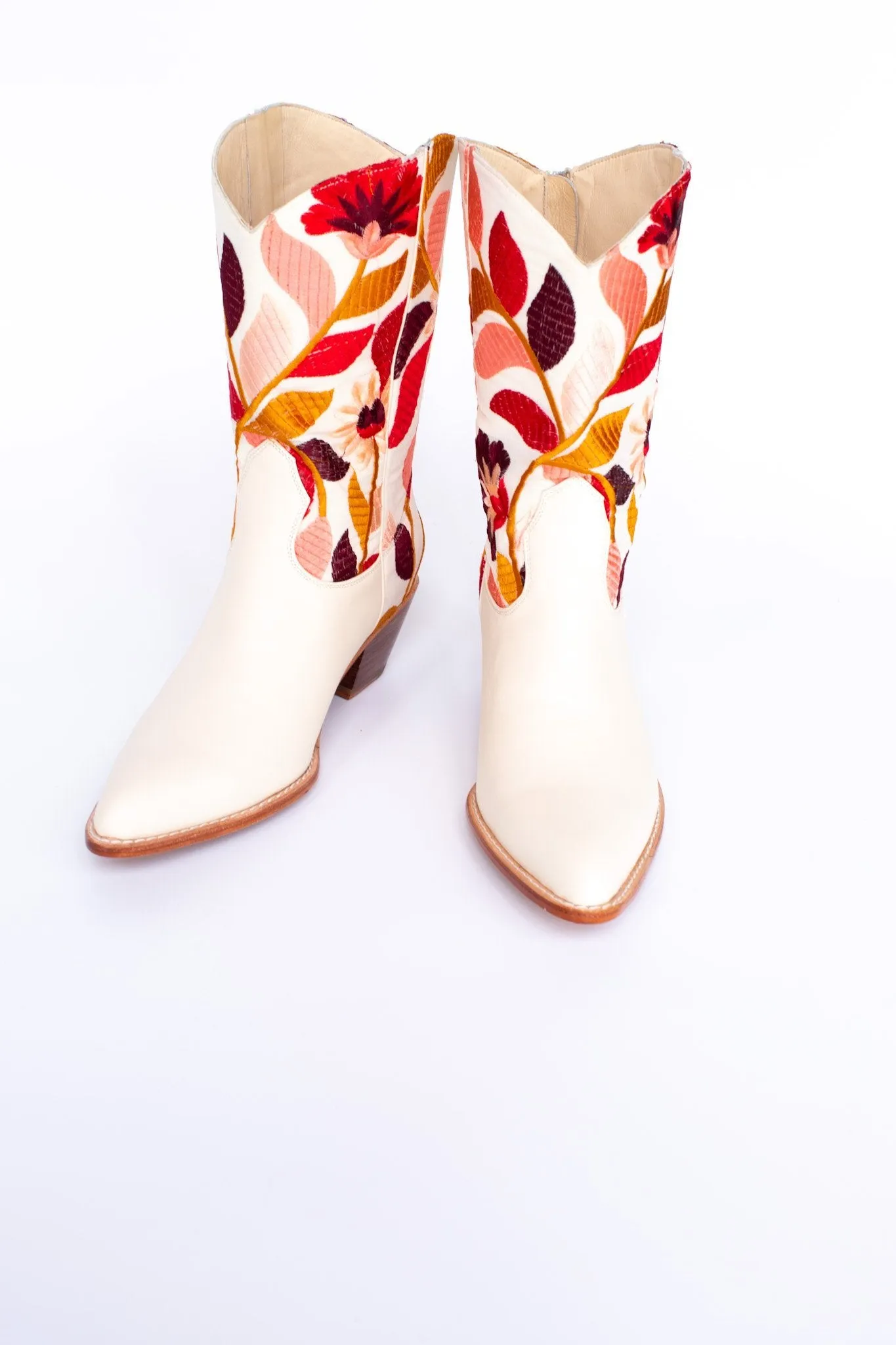 EMBROIDERED FLOWER WESTERN BOOTS X ANTHROPOLOGIE