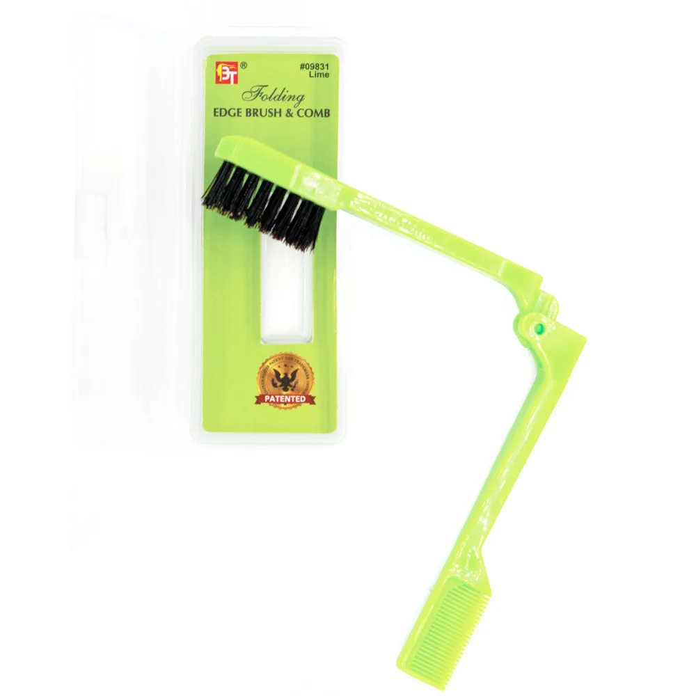 Folding Edge Brush & Comb