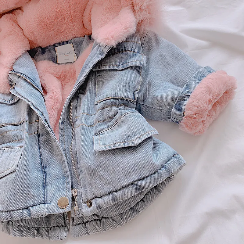 Girl denim coat