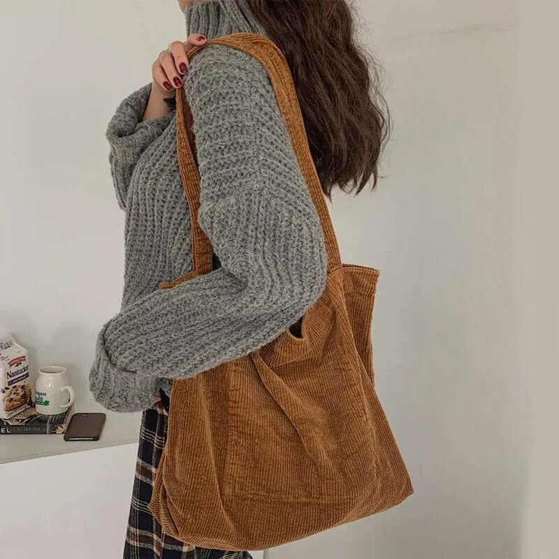 Glow Chic's Corduroy Shoulder Bag