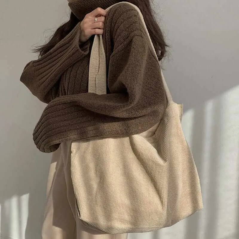 Glow Chic's Corduroy Shoulder Bag