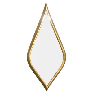 Gold Metal Wall Mirror 39 x 90cm