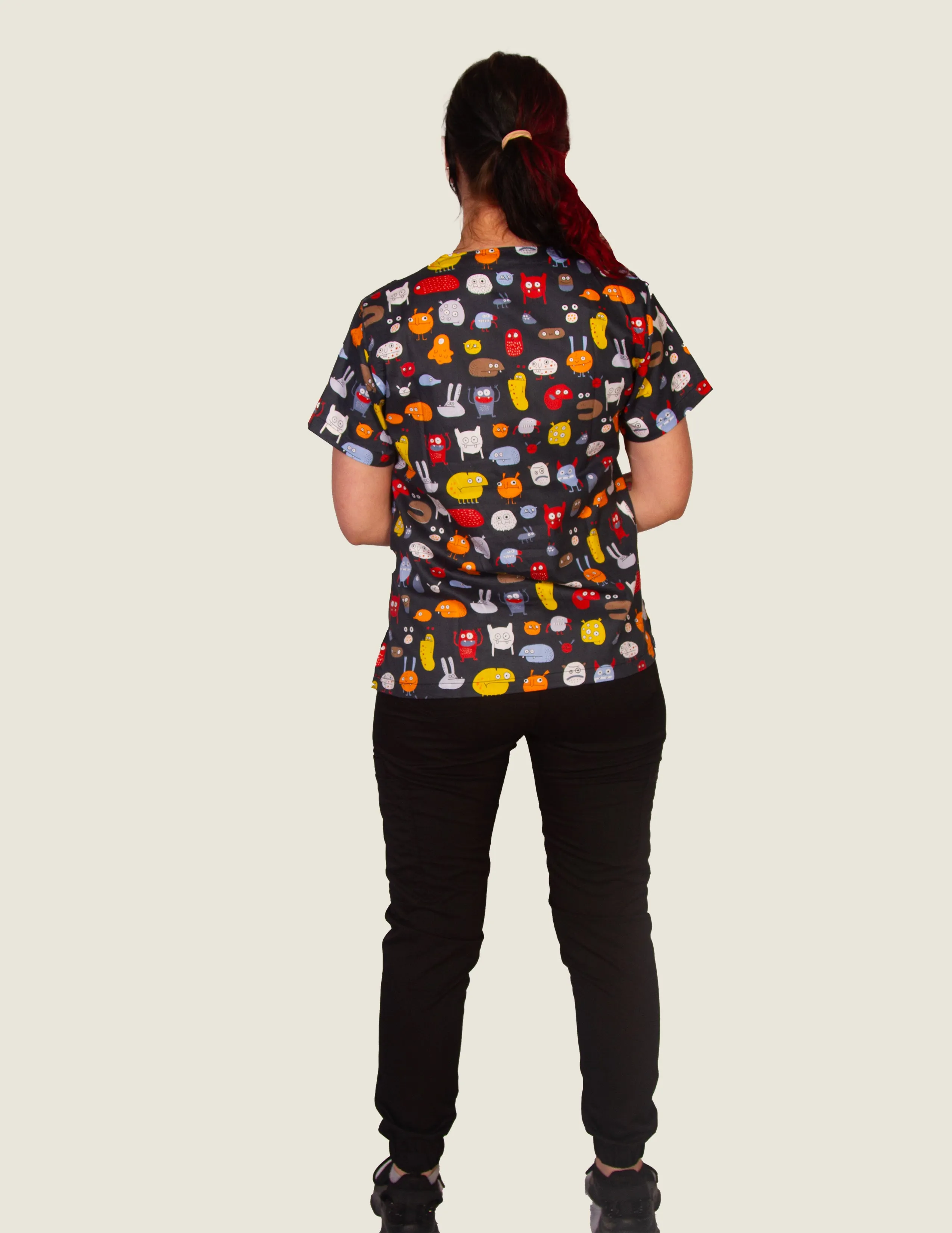 Grace Printed Scrub Top