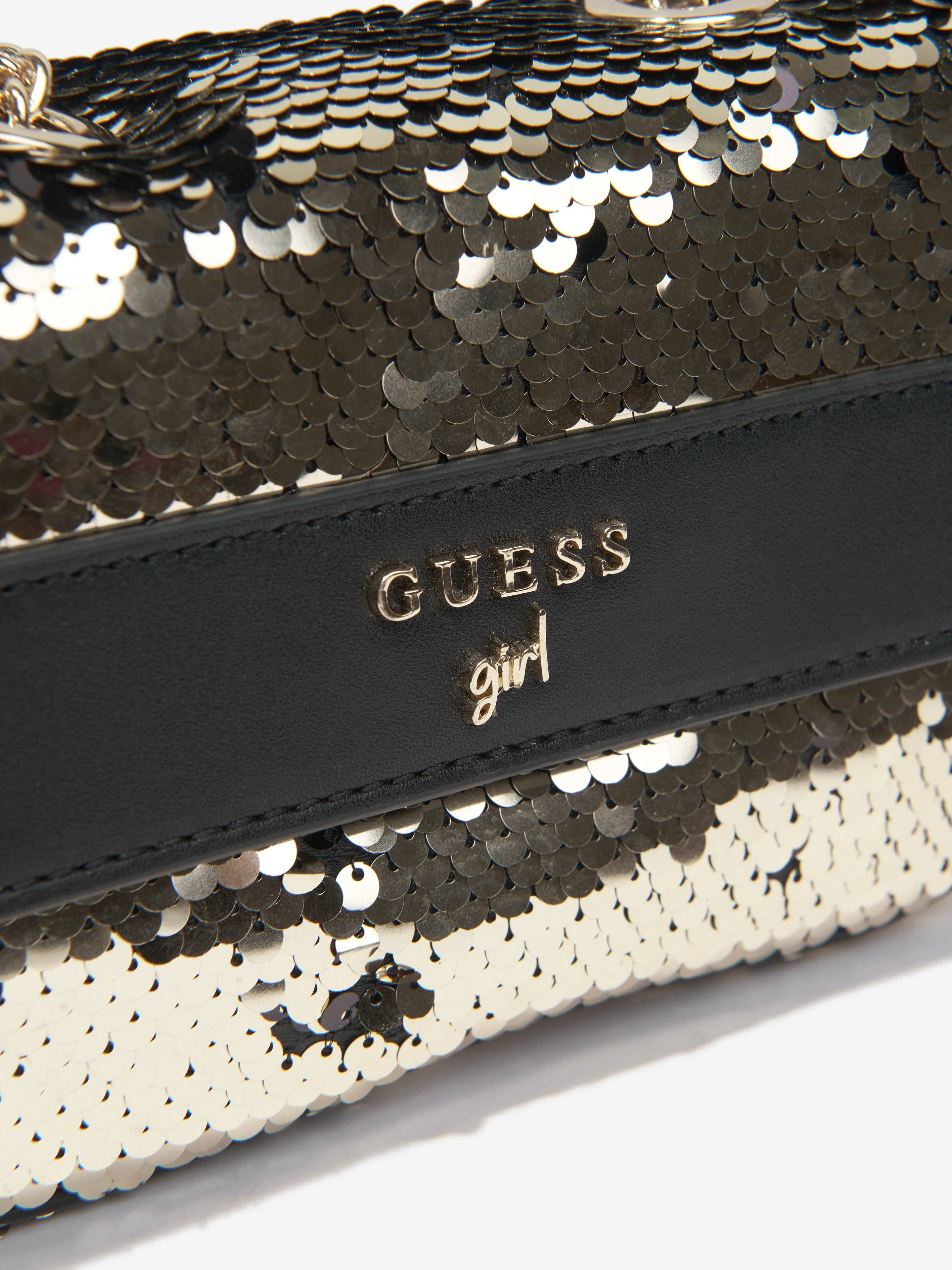 Guess Girls Flip Sequins Crossbody Bag in Black