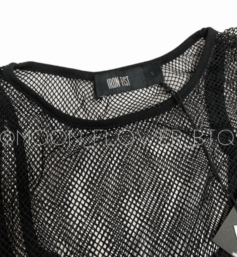 Iron Fist Skulls Club Black Mesh Skull Dress