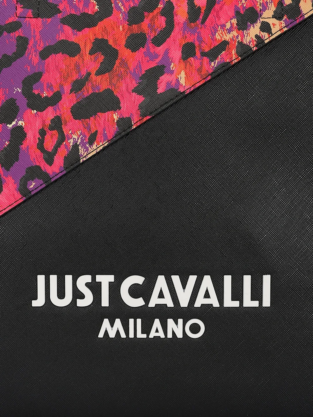 Just Cavalli Women Pink Printed Tote Bag