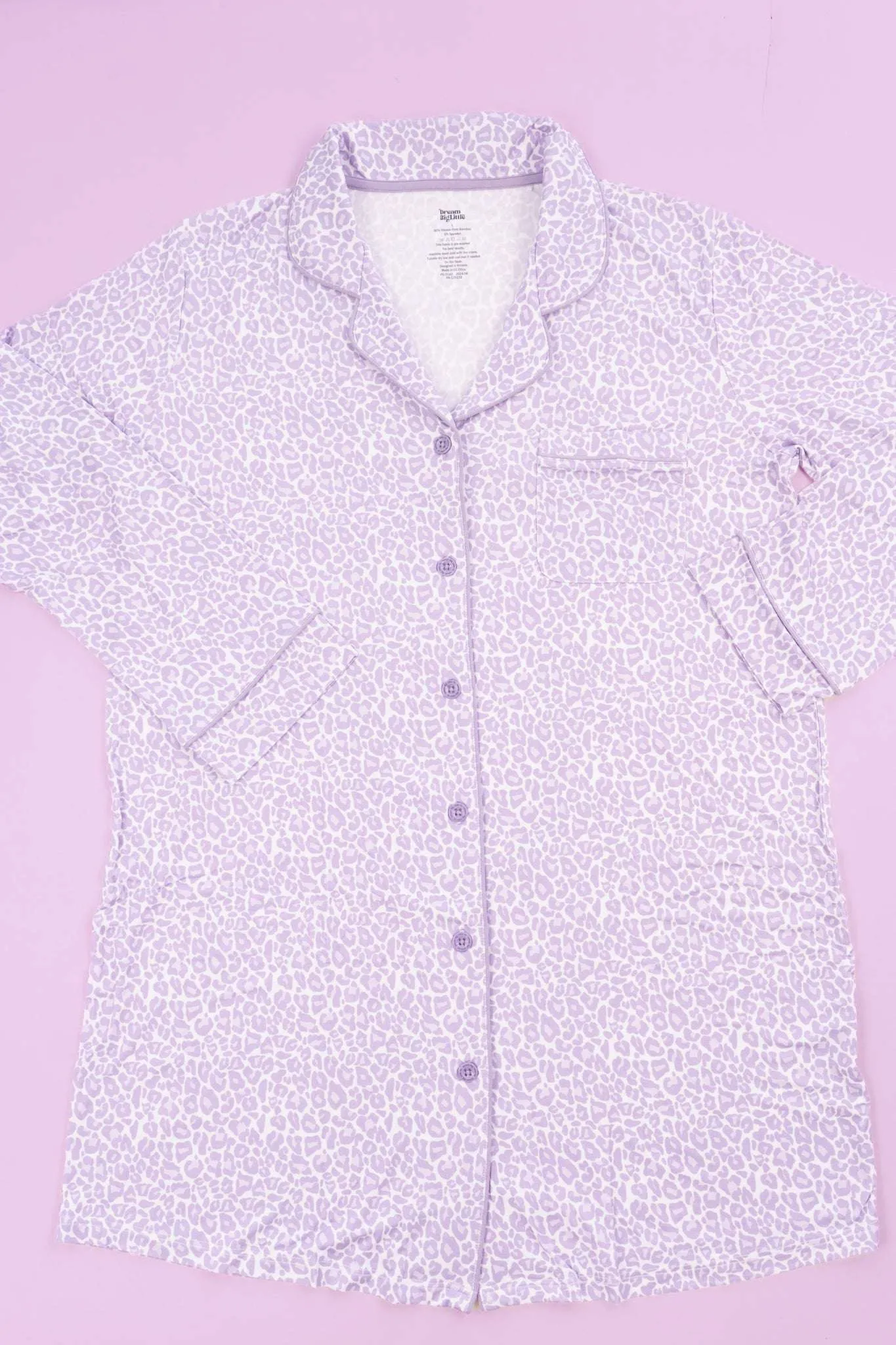 Lavender Leopard Dream Dream Nursing Nightgown