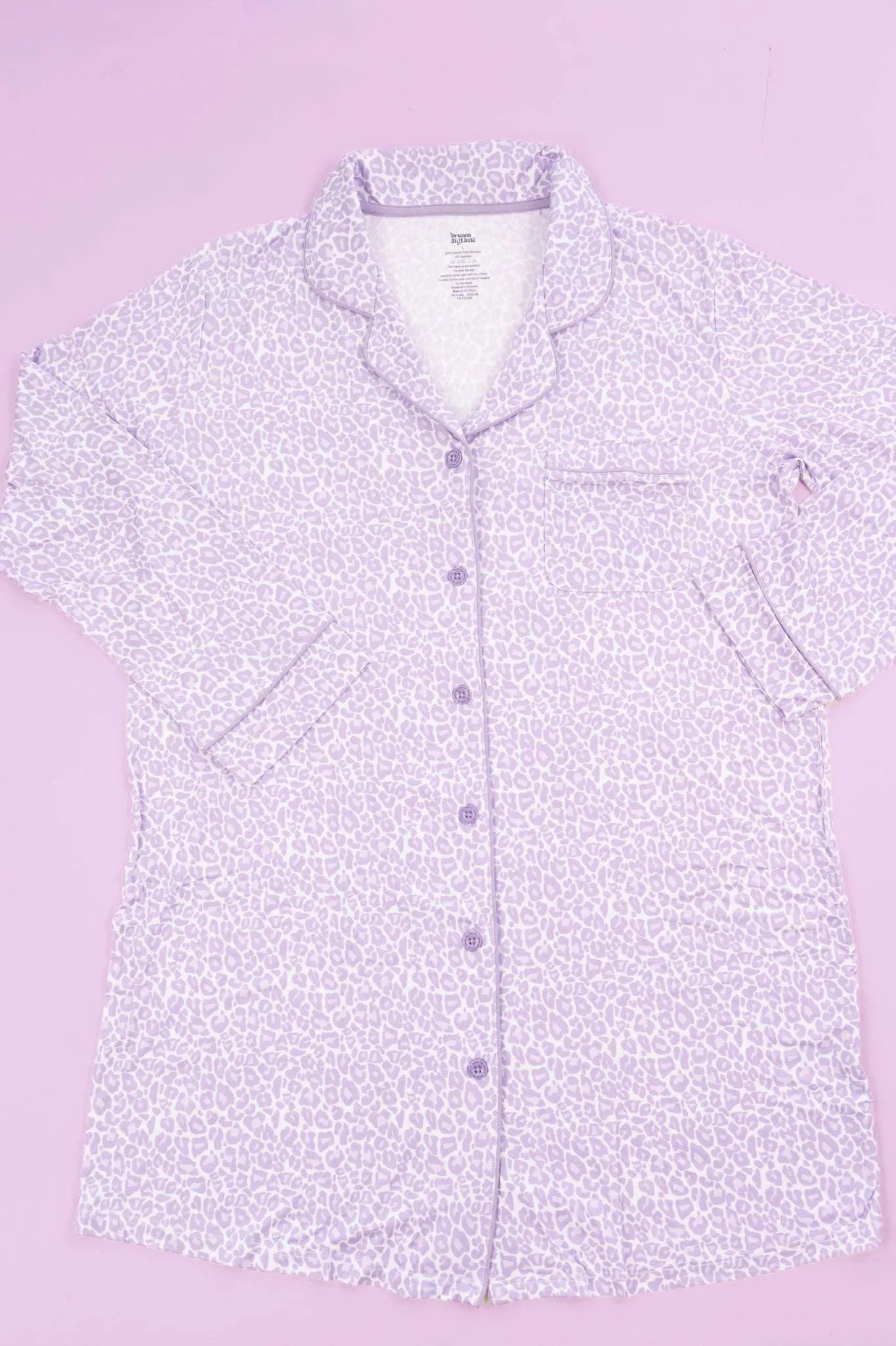 Lavender Leopard Dream Dream Nursing Nightgown