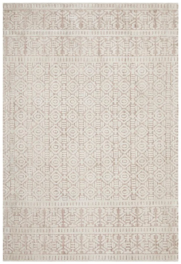 Levi Peach Ivory Rug 225cm x 155cm