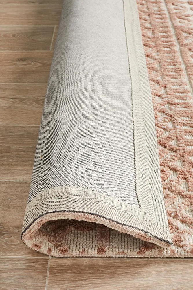 Levi Peach Ivory Rug 225cm x 155cm