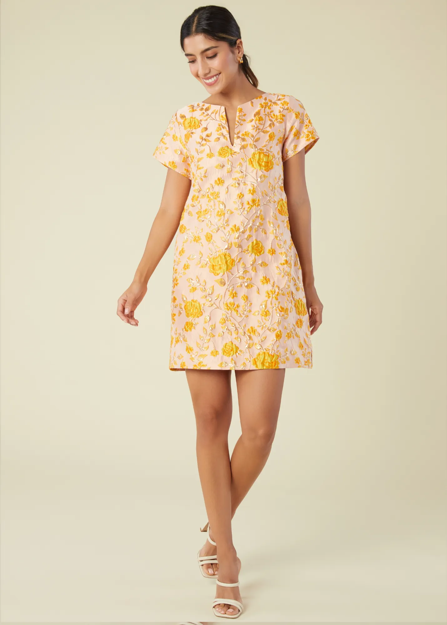 Lulu Dress Harvest Jacquard