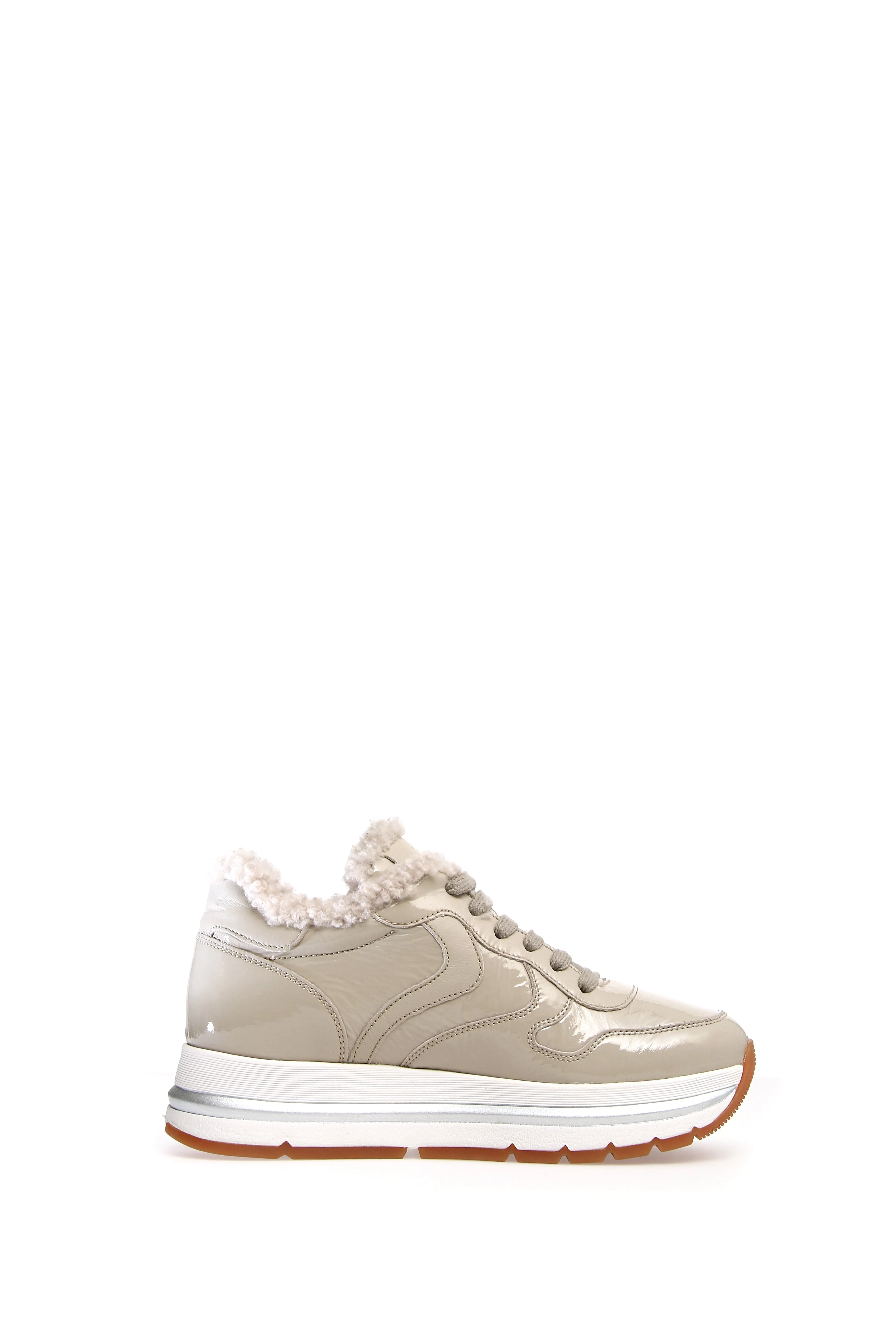 Maran Fur Beige Chunky Sneakers