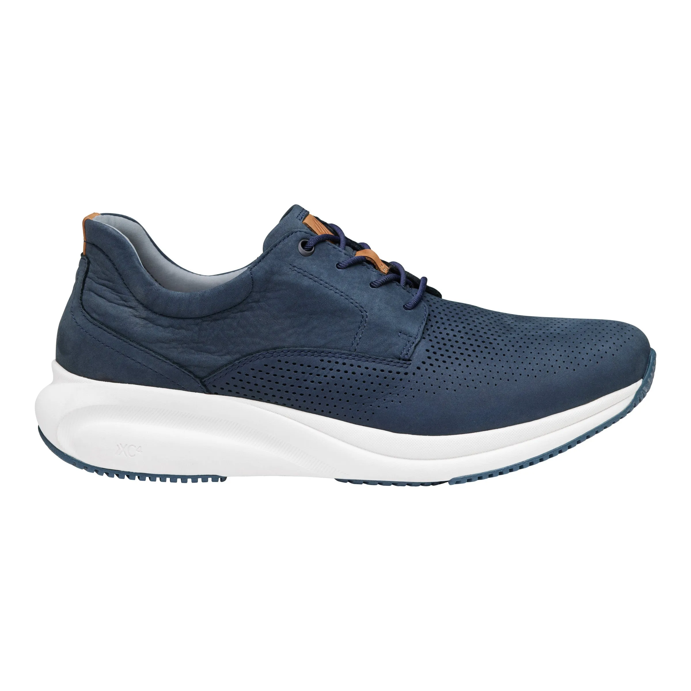 Men's Johnston & Murphy XC4 Tr3-Luxe Hybrid Color: Navy Waterproof Nubuck