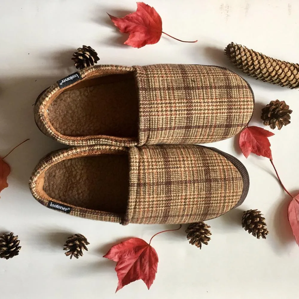 Men’s Plaid Liam Closed Back Slippers