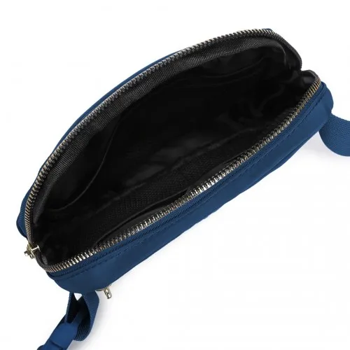 Miss Lulu Lightweight Stylish Water-Resistant Casual Bum Bag - Navy | Versatile & Durable Waist Pack