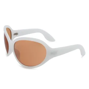 Quinlan - Oversized Round Wraparound Women's Sunglasses