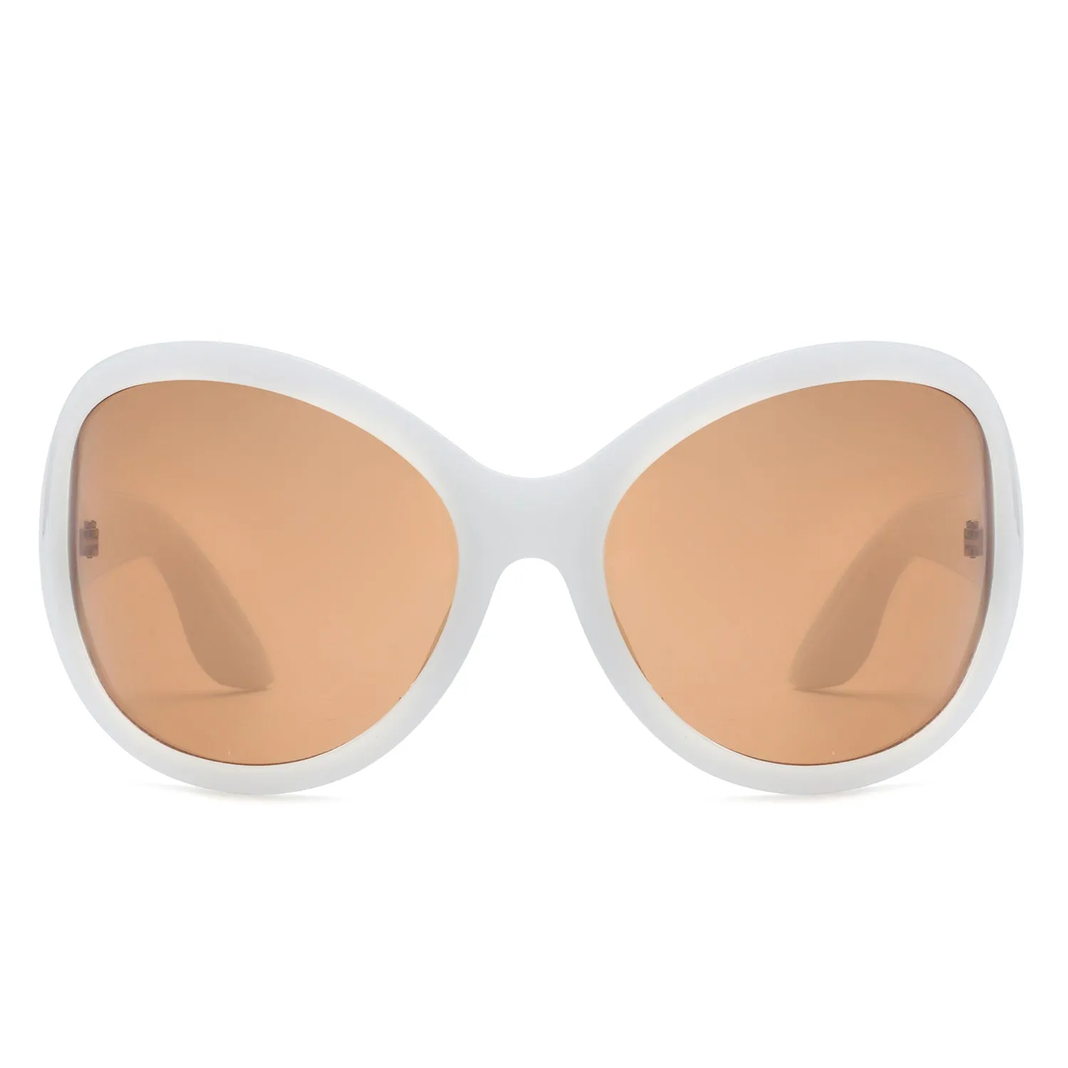 Quinlan - Oversized Round Wraparound Women's Sunglasses