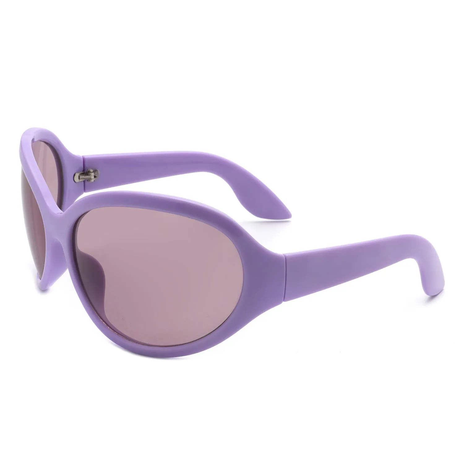 Quinlan - Oversized Round Wraparound Women's Sunglasses