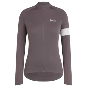 RAPHA Core Long Sleeve Women Jersey -  PKW Mushroom/White