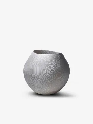 Red Oak White Limed Vessel WLOR/16 by Friedemann Buehler