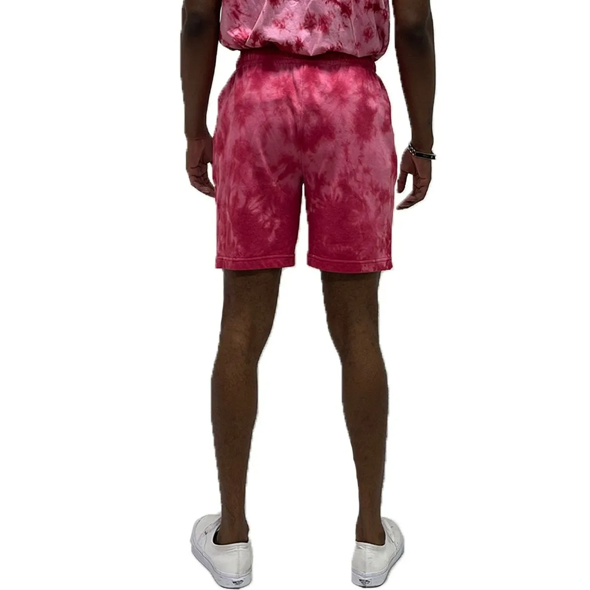 Red Tie Dye Shorts