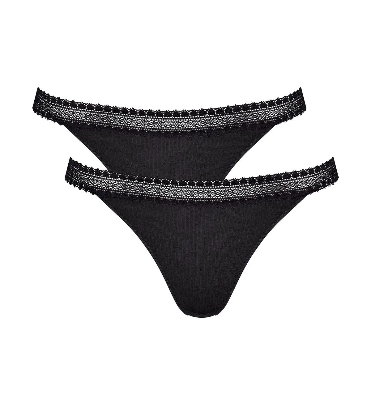 SLOGGI GO RIBBED TANGA TWIN PACK