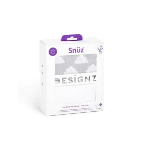 Snuz Cot & Cot Bed Fitted Sheets - Cloud Nine - 2 Pack