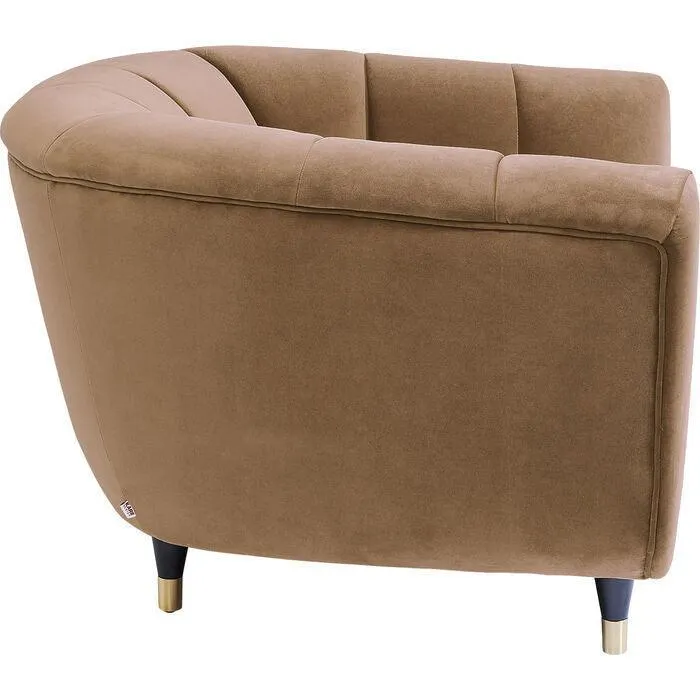 Spectra Brown Velvet Armchair