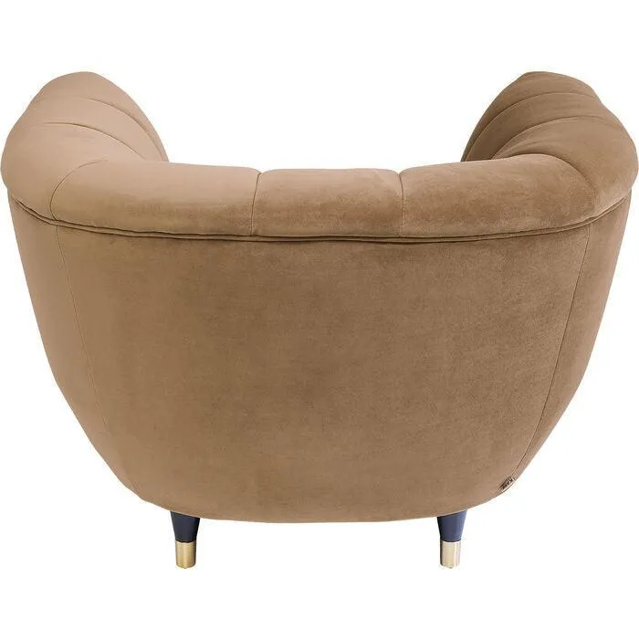 Spectra Brown Velvet Armchair