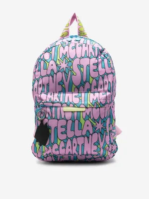 Stella McCartney Girls Logo Backpack in Multicolour (42cm)