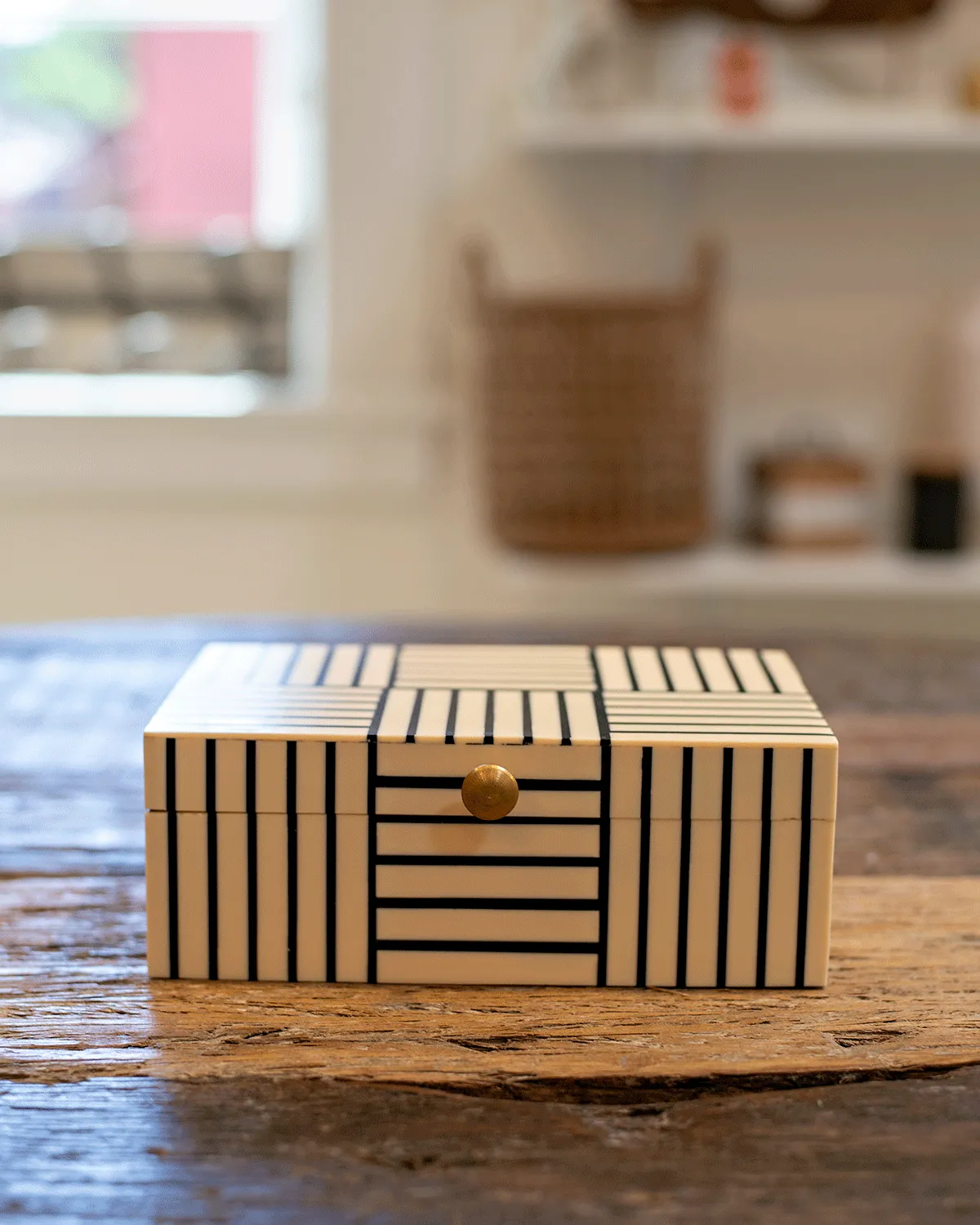 Striped Resin Box