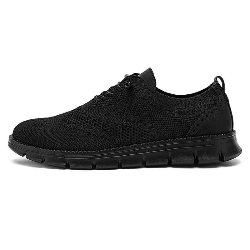 Super Comfy breathable Orthopedic Mesh Sneakers For Wide Feet - Black